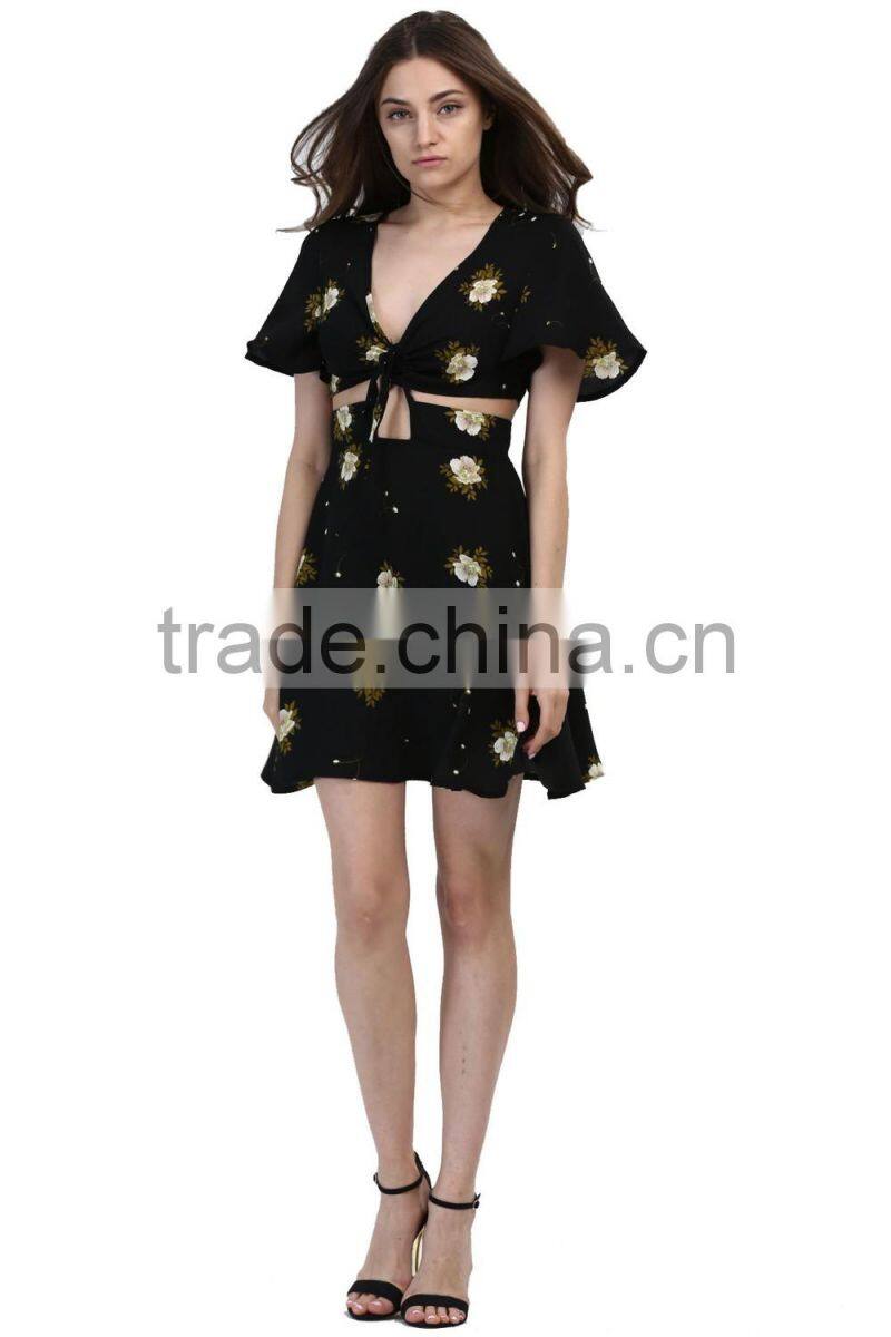 Wholesale Very Hot Women Pretty Multi Color Floral Printed Maxi Dress For Wholesale 2017