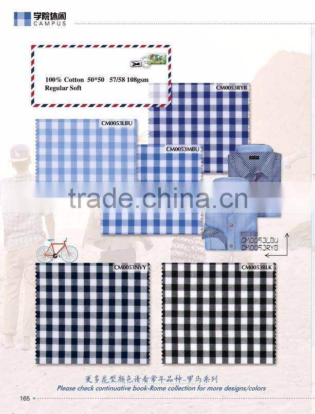 classic fashion design men's casual check shirt