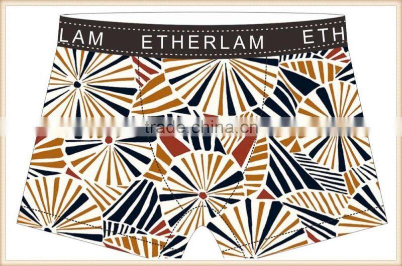 Digital Print 88% Polyester 12% Spandex underwea for man underpant for man boxer brief manufacturer