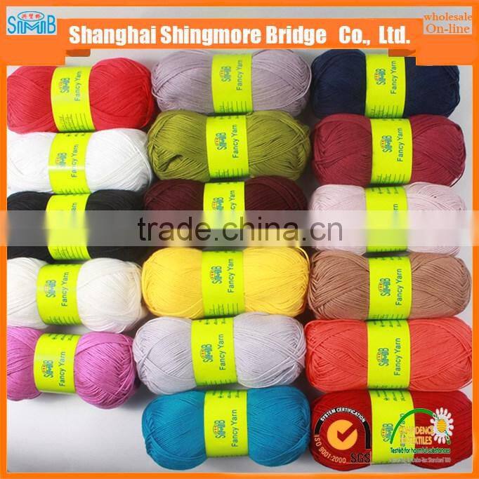 China supplier from knitted cotton yarn factory cheap wholesale cotton yarn with silk for yarns knitting
