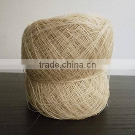 Hand made natural organic 100% ramie yarn for wholese