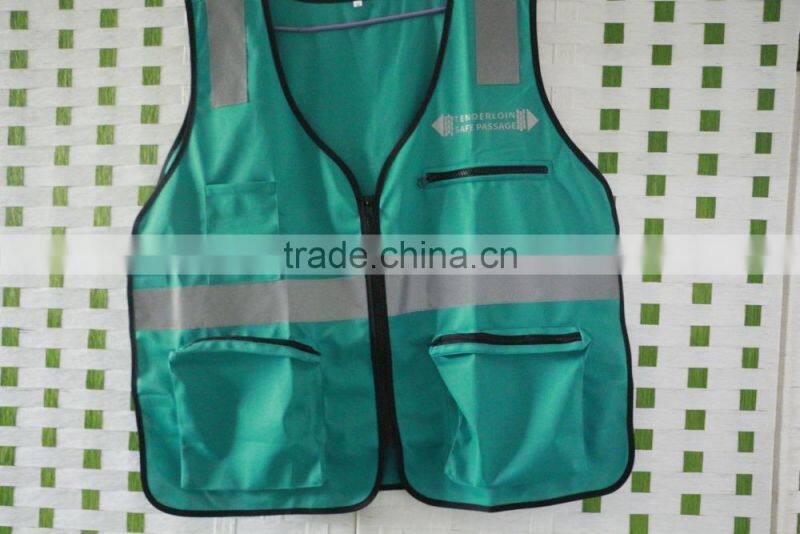 brigh yellow soft mesh kids reflective safety straps vest running