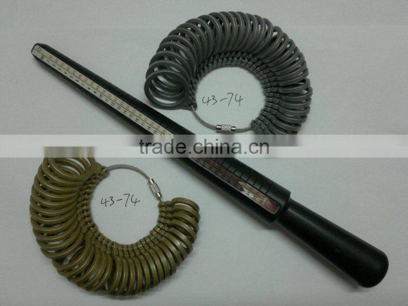 Plastic Ring Gauge Finger Sizer Measure Finger Sizes Euro Sizes 43-74,Plastic Jewelry Sizing Tool
