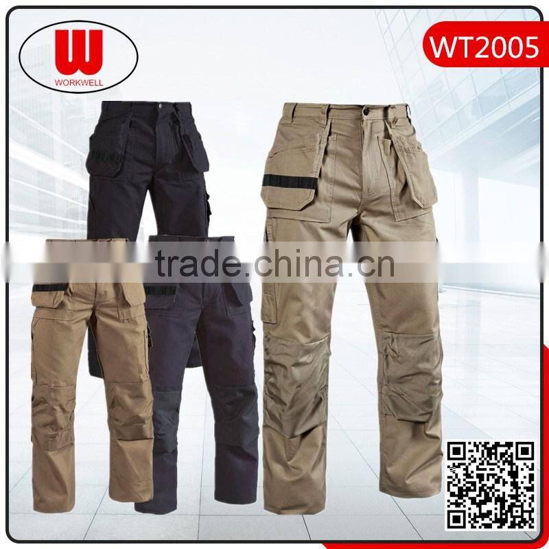 men cargo multi Pocket work pants