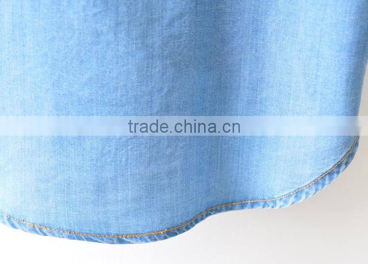 Womens 100% Cotton sleeveless Soild Oxford Blouse