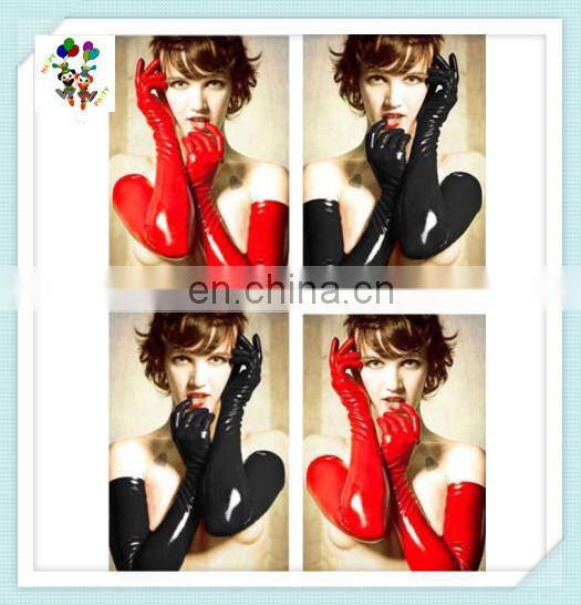 Adult Wet Look Fetish Costume Womens PVC Leather Sexy Gloves HPC-0914