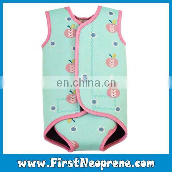 Blue And Pink Apple Beachfront Neoprene Baby Swim Wraps