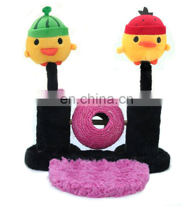 2015 New Style Double Upright Ball Cat Scratching