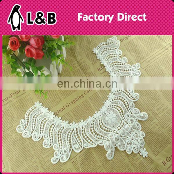 New Design Milk Silk Collar Embroidered Neckline Fringe Decorative Collar For Garment