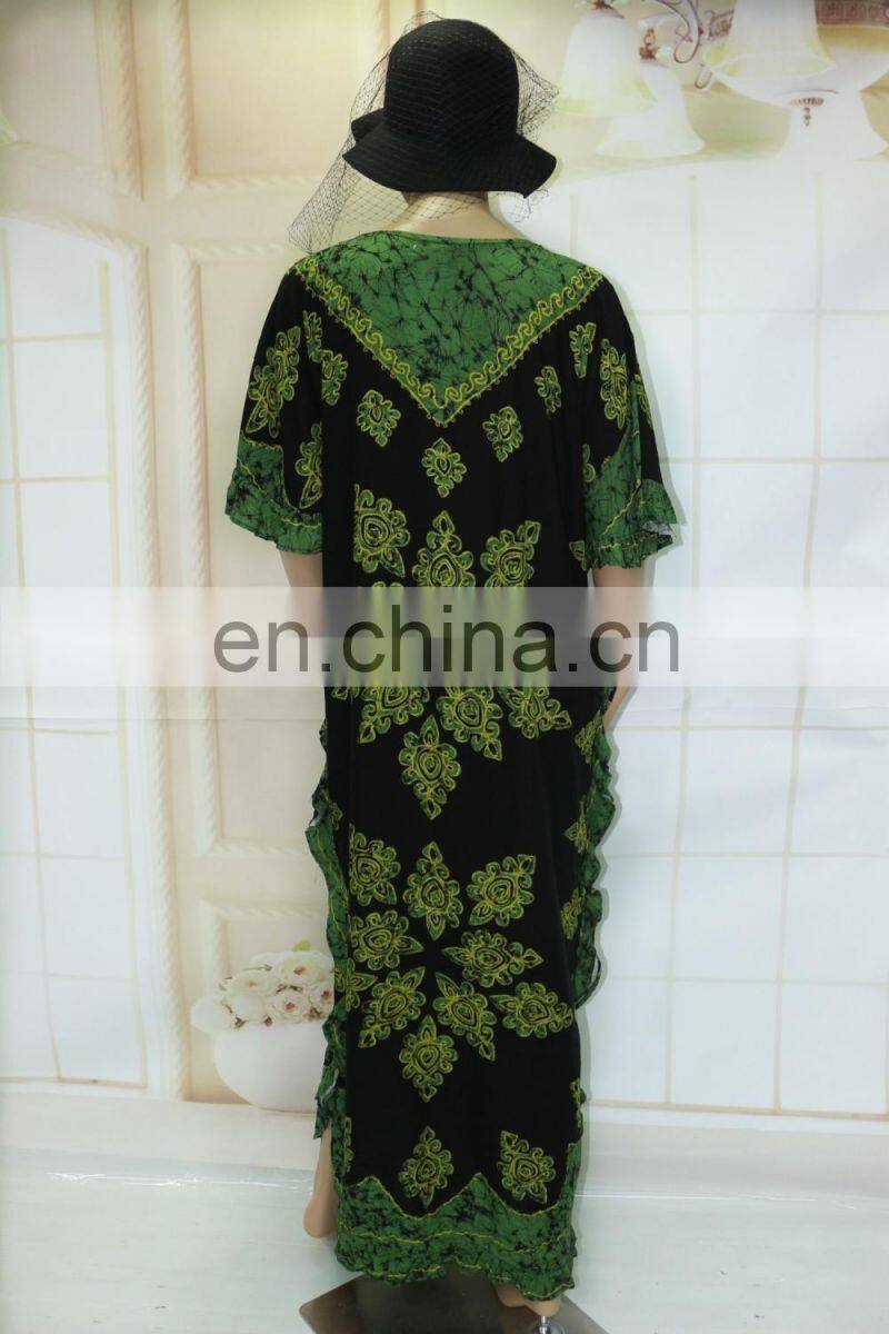 African Muslim women butterfly sleeve kaftans dress