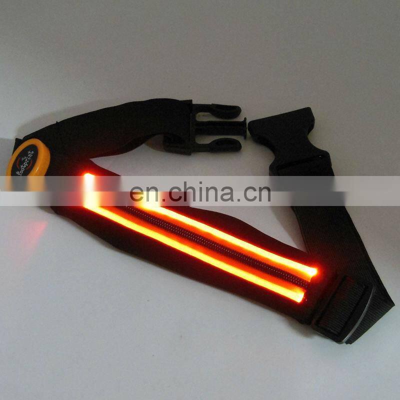 Portable running pouch belt pack LED hot sale waist led pouch belt Luminous running pouch belt in night