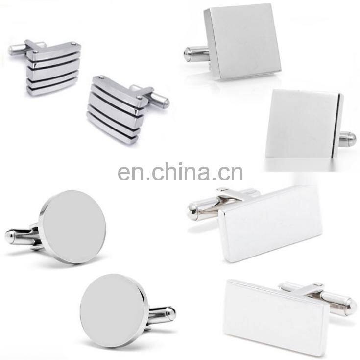 Hot new custom design silver plated plain tie clips