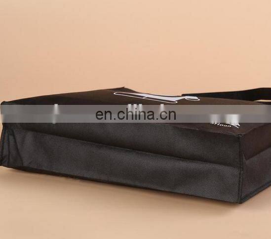 2015 fashion cartoon pattern cross stitch non woven bag with long handle