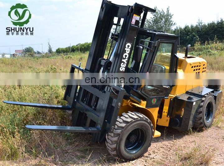 W35 model 5 ton Rough terrain Articulated forklift