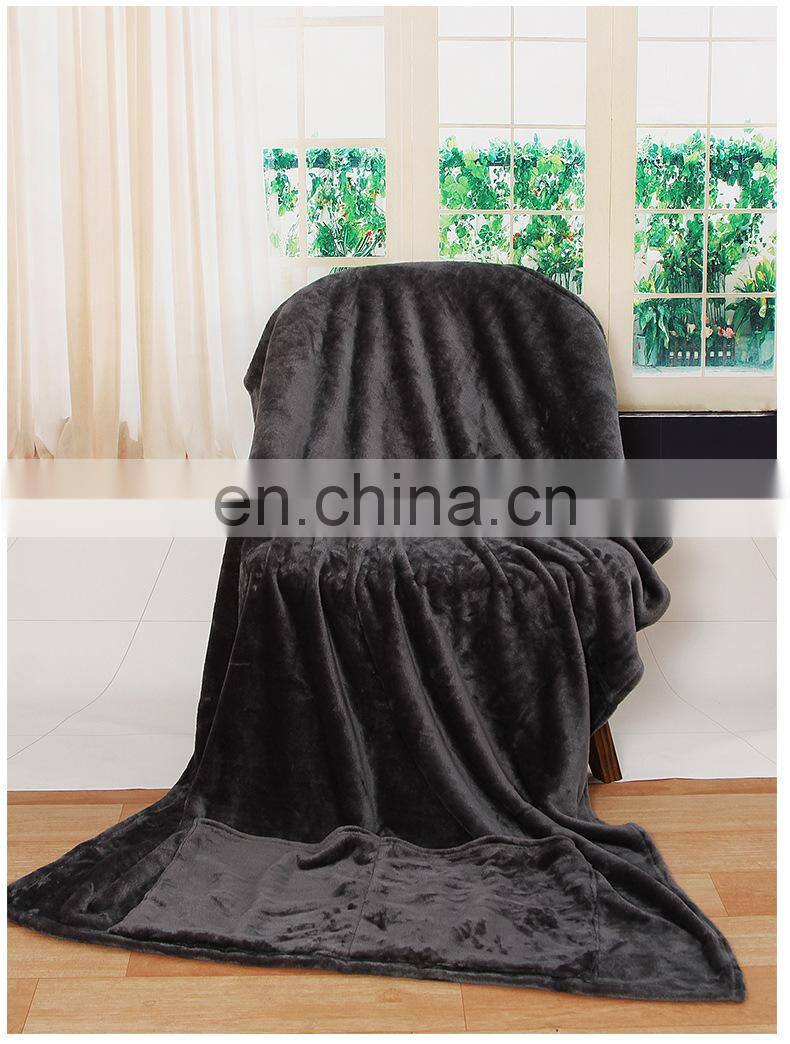 Multifunctional Coral Fleece Blanket For Travel With Pouch
