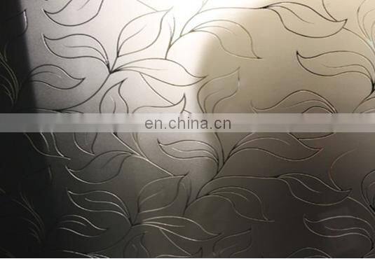 4mm to 10mm Acid etched frosted decorative design wall mirror