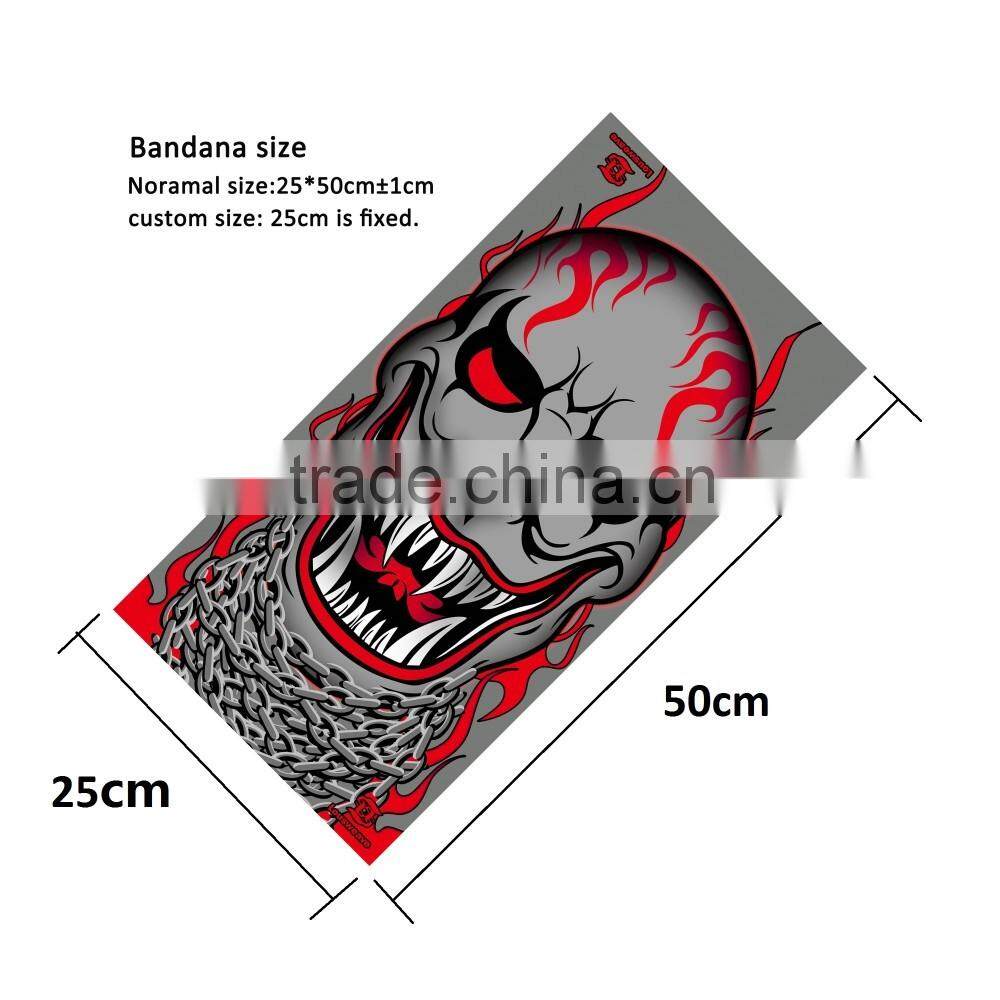 Grey high quality 100%polyester fabric sports head bandana