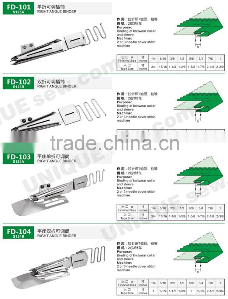 Folder/Binder for sewing machine 1