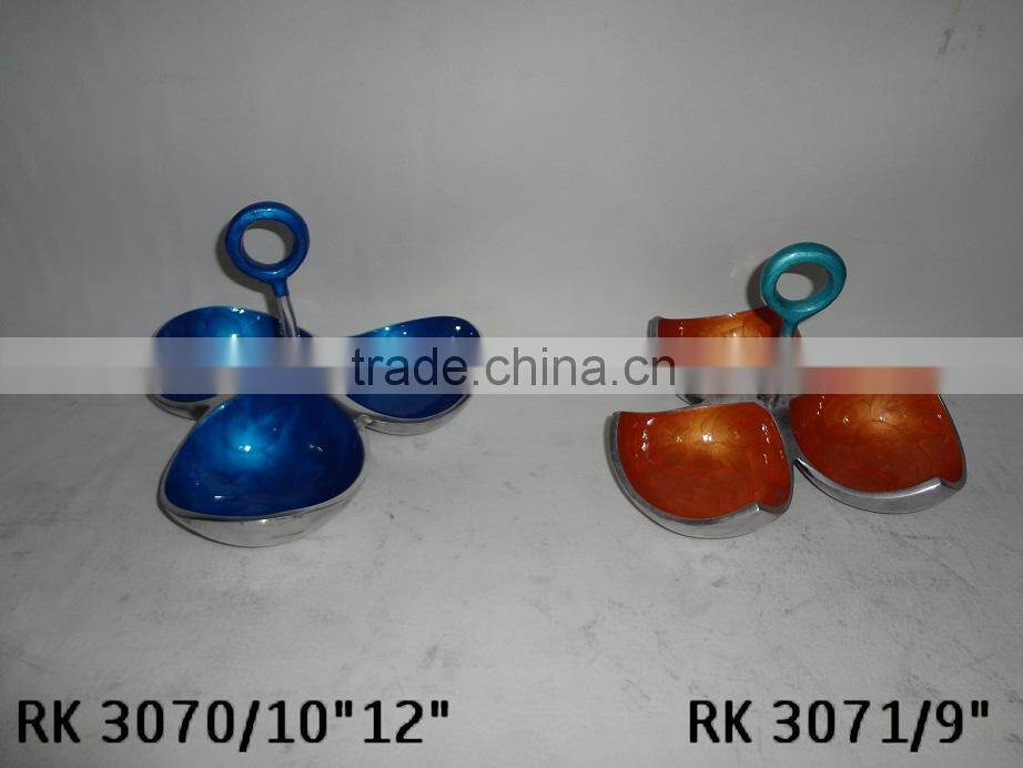 Aluminum Dry Fruit Bowl With Anamel Finish