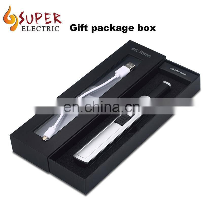 Different Design Zinc Alloy Luxury Appearance Convenient Operation Safe Switch USB Kitchen Cake BBQ Lighter