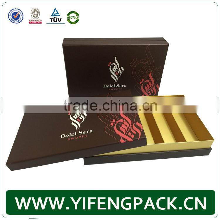 Chocolate Box selection, Victorian cardboard chocolate box Greenfield's bitter-sweet, hexahedral chocolate box