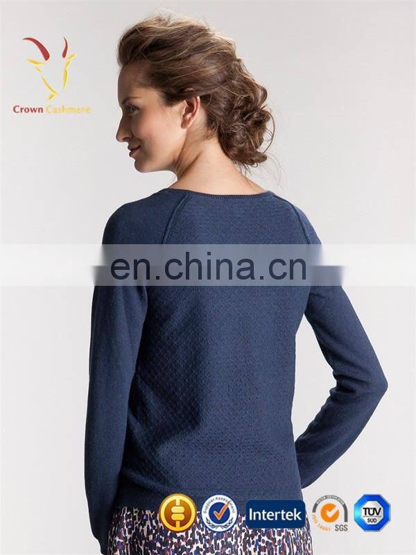 Ladies Cashmere Knit Pullover Sweater Fashion Design