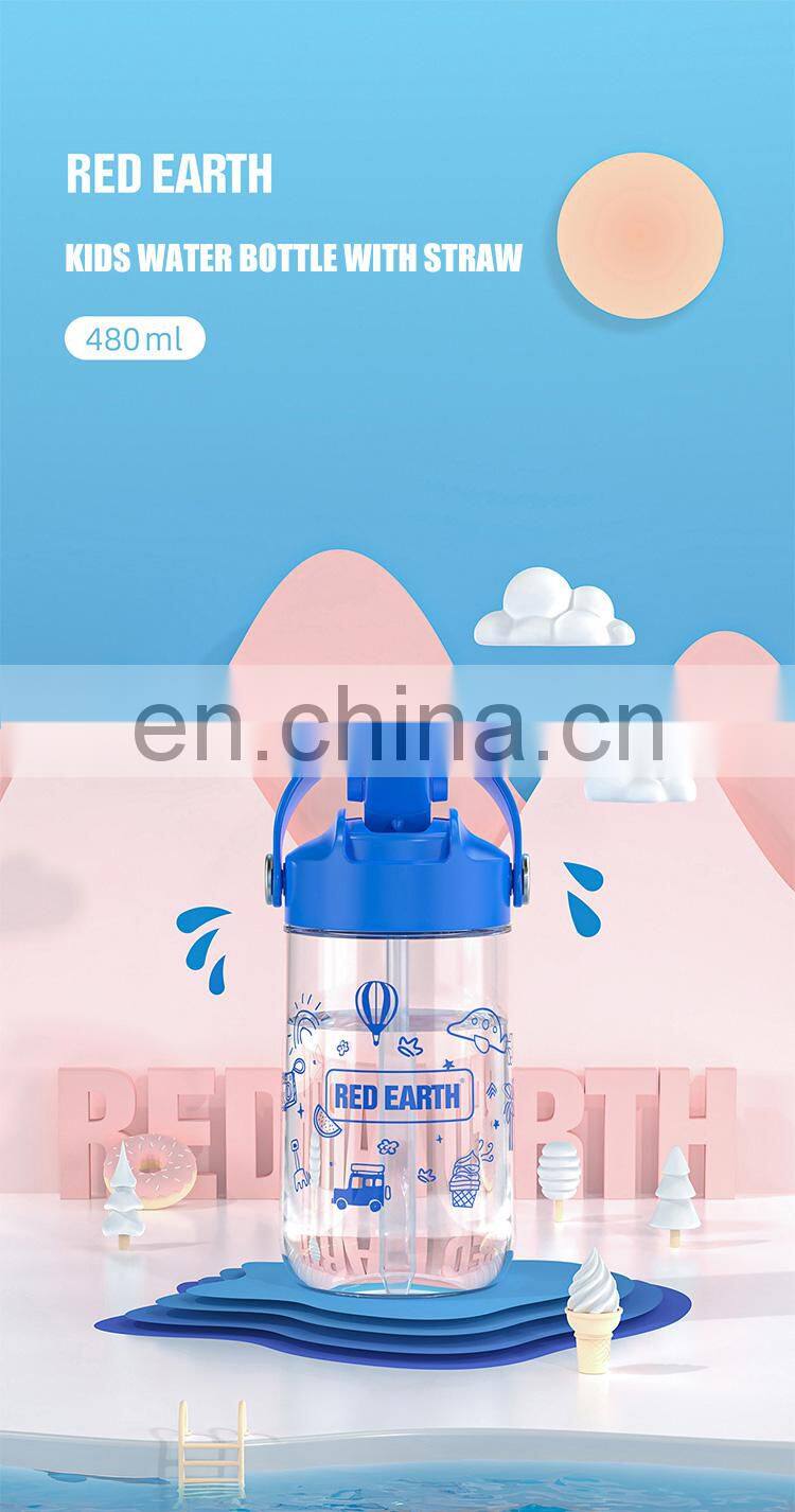 Gint 480ML Wholesale Custom Logo Portable Plastic Tritan Material Water Bottle with Cute Design