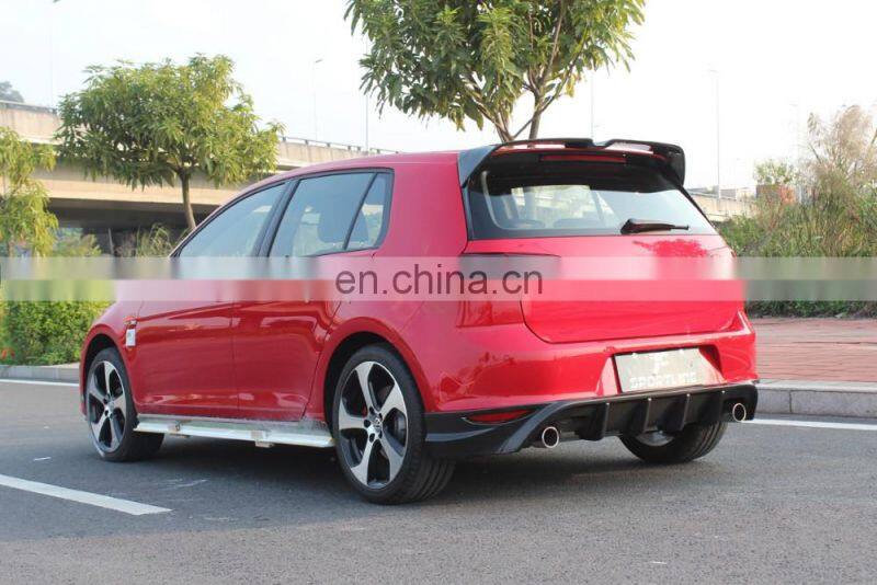 MK7 Carbon Fiber Roof Wing Car Rear Spoiler Fit for VW GOLF VII 7 GTI 2014 UP