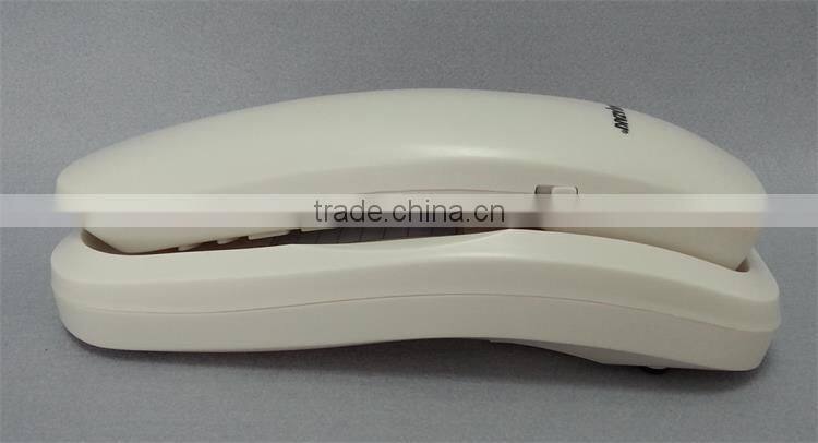 red color wall mount corded bathroom or guest room slim wall telephone