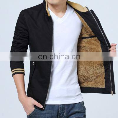 2020 autumn and winter youth plus velvet overalls men's loose cotton jacket customization