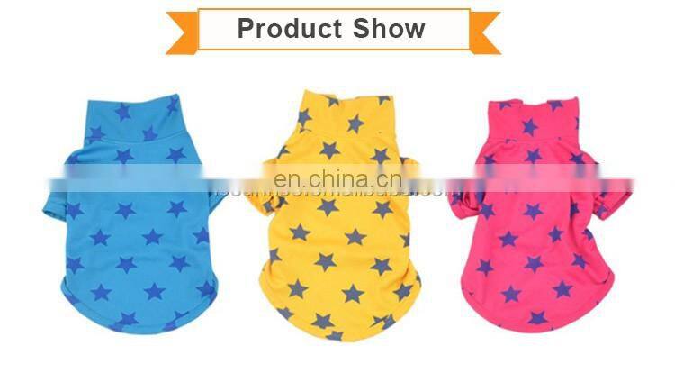 New Cute Perfect Fit Button Cotton Pet Puppy Dog T Shirt