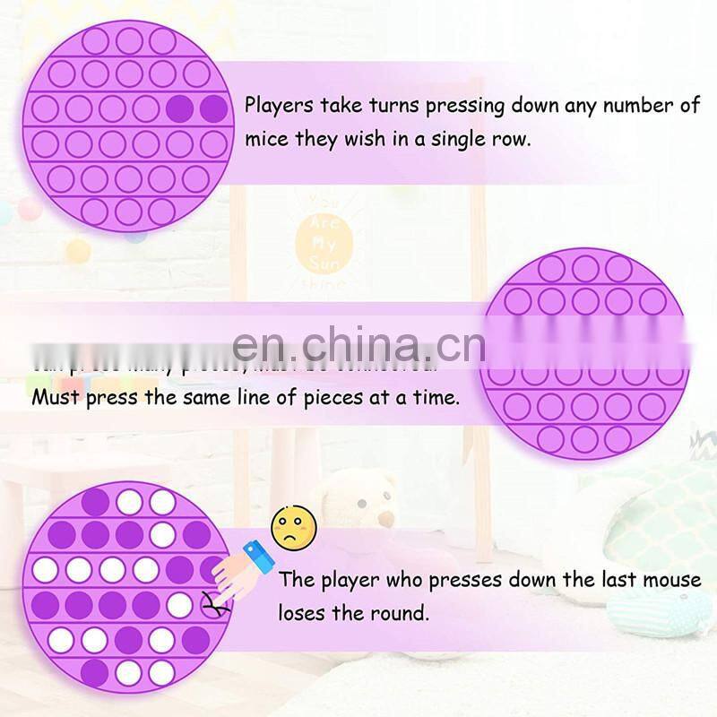 special autism bubble large square baby bubble squishy simple sensory dimple fidget toys with alphabet