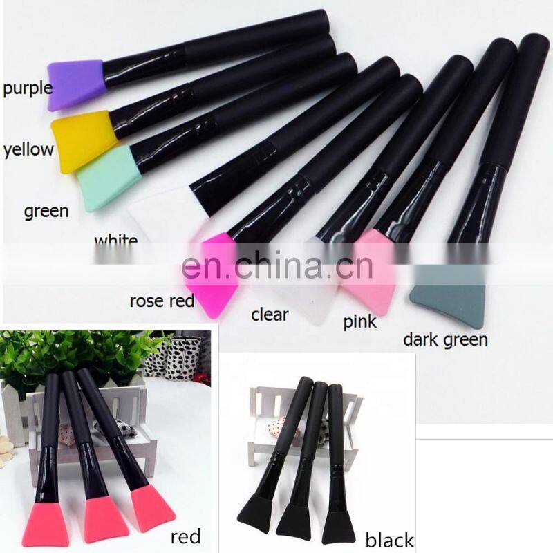 High grade Factory wholesale Low Price Wood Handle Silicone Mask Application Makeup Brush accept customized