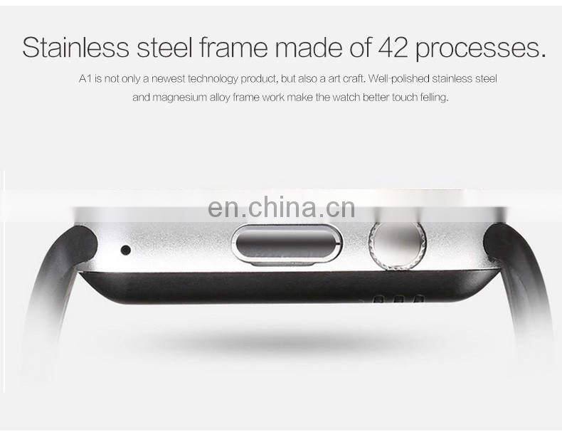 A1 BT Call Music Smart Watch Fitness Tracker Sport Pedometer Camera Message Reminder Smartwatch A1