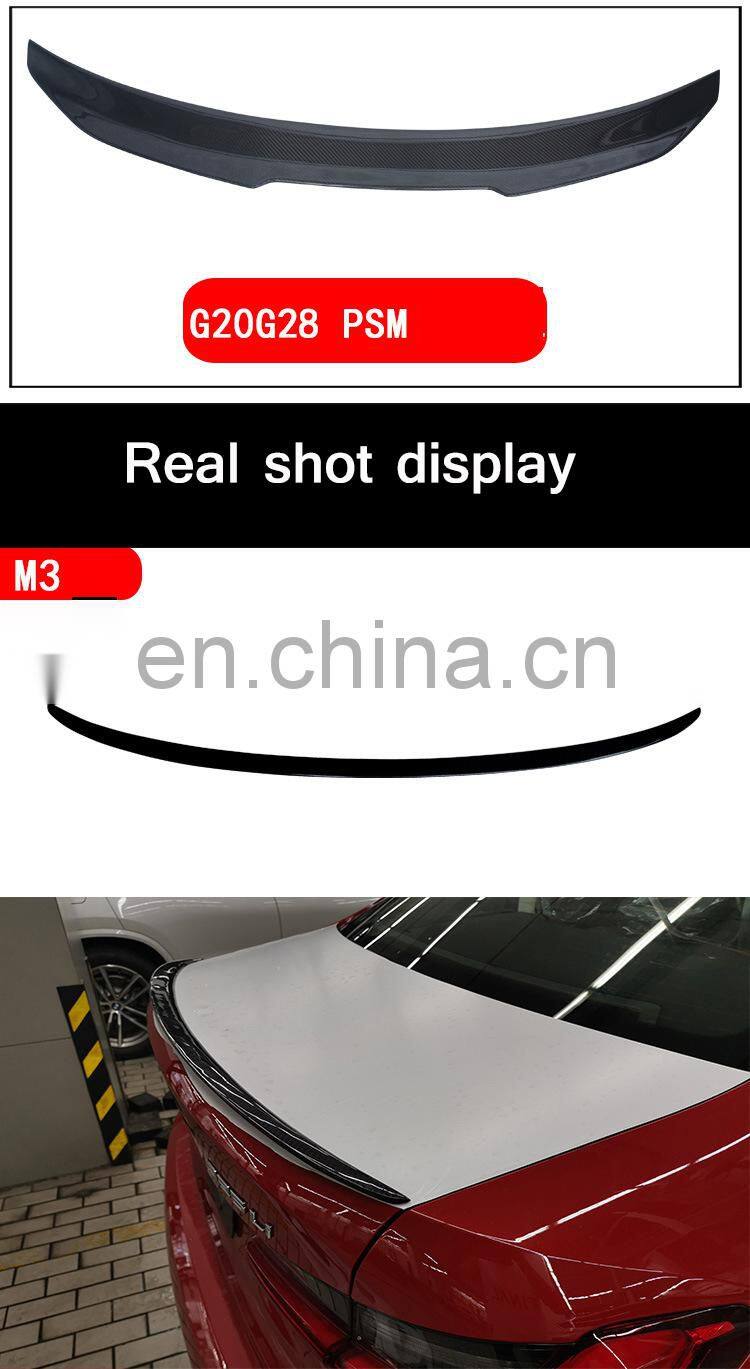 Runde Original Car 1:1 Customization Wing Universal For BMW 3-Series G20 G28 Spoiler Auto Parts Carbon Fiber Car Custom Style