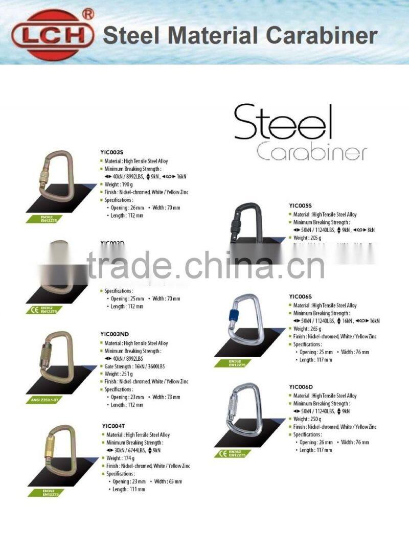 alibaba express AISI304/316 Spring Snap Hook With Screw Carbine Hook With Lock