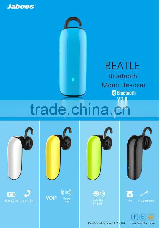 Best Selling Bluetooth Mono Headset in Consumer Electronics 2014 New Arrival