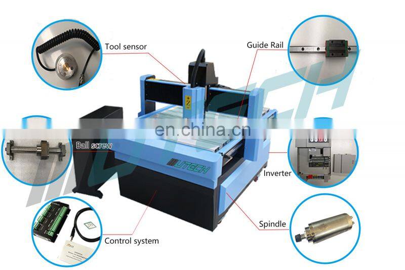 Stainless steel engraving machine small cnc router 3axis for cutting aluminum wood
