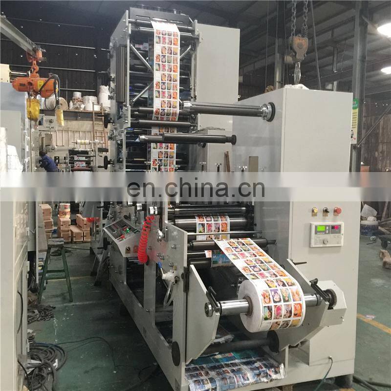UTR480-4 Automatic Four Color Plastic Foil OPP BOPP PVC Transparent Sticker Flexo Printing Machine, Label Flexographic Printer