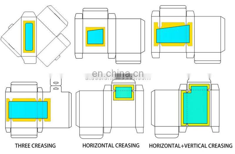 UTM800A CE approval certificate Automatic toy paper display box window patching gluing Machine with corner V cut and creasing