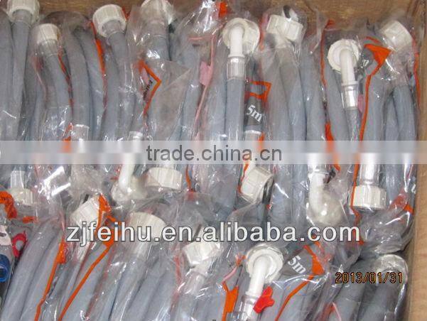 yellow washing machine pvc inlet pipe