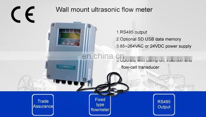 Taijia TDS-100F1 Non-invasive wall mounting Ultrasonic flowmeters ultrasonic flow meter sensor flowmeter