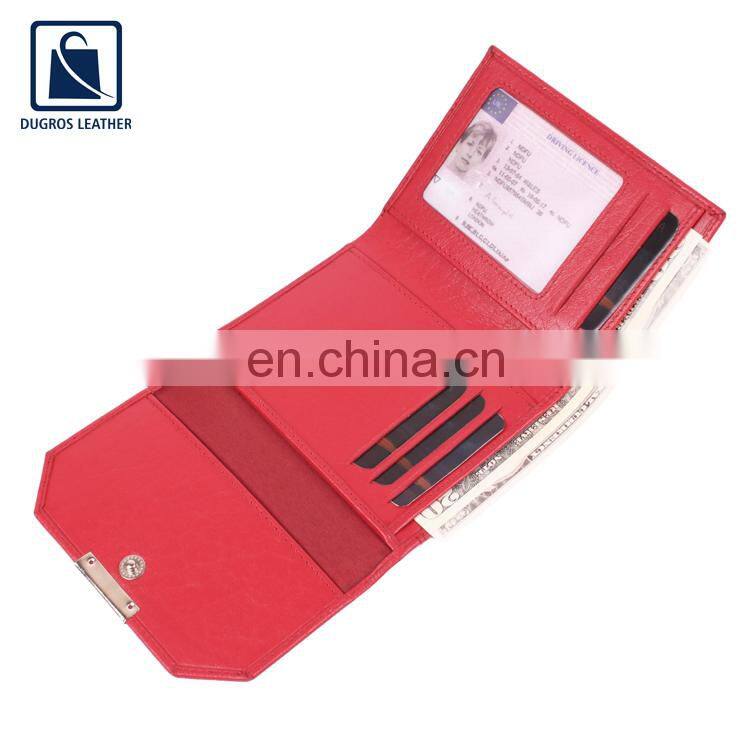 Huge Demand on Optimum Quality Eye Catching Pattern Polyester Lining Genuine Leather Women Wallet Manufacturer