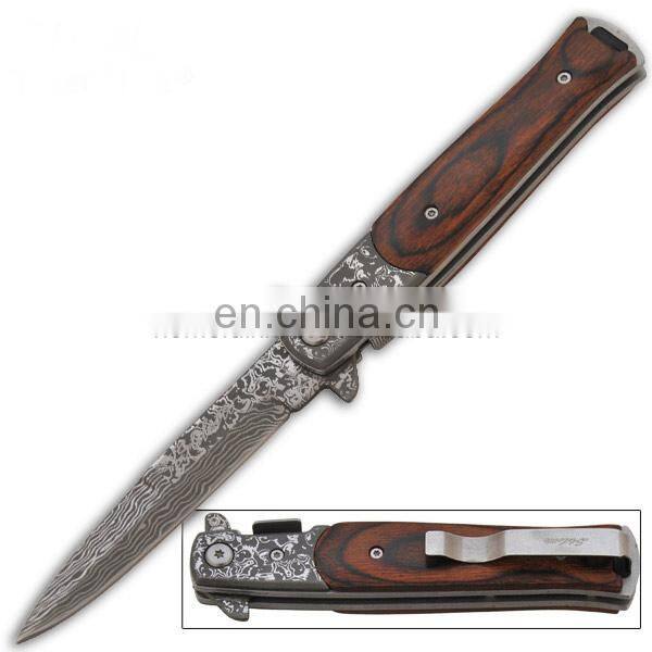 9 Inch G-10 handle stainless steel pocket folding custom knife