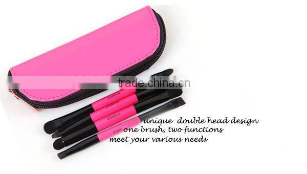 Multi-colored options Top Quality Travel kit Makeup Brush Rose red eyeshadow brush 4 pcs