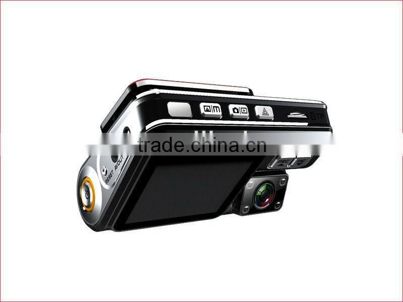 New version HD G-sensor GPS dual camera night vision 1080p hd gps car camcorder