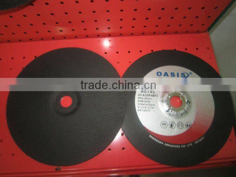 Shengyan aluminium oxide cutting wheel for stainless steel