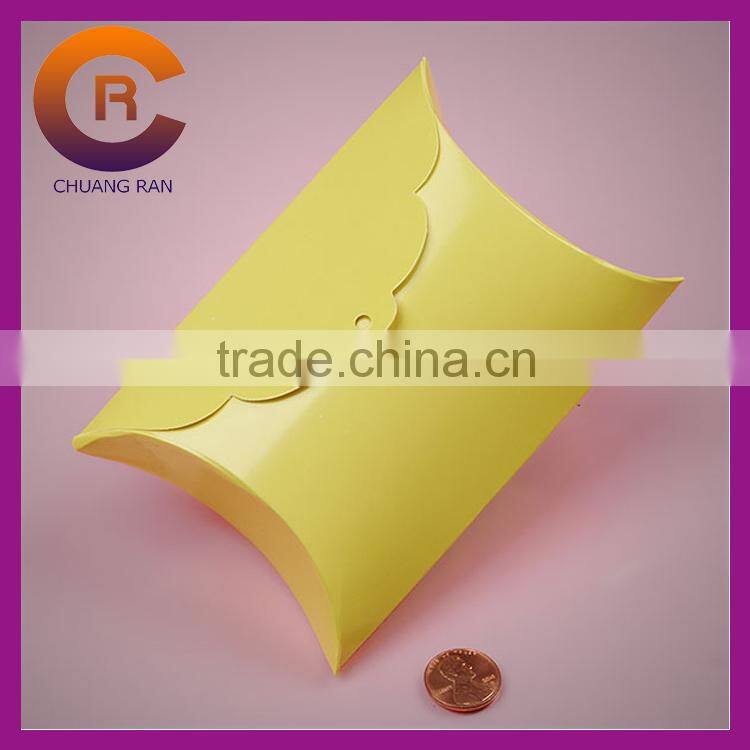 Printed brown paper blank custom kraft pillow box