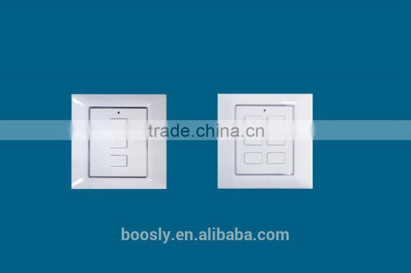 Hotel Motorized Shower Curtain with Pure Color Zebra Blind Fabric