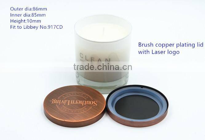 86mm Black nickle plating candle lid